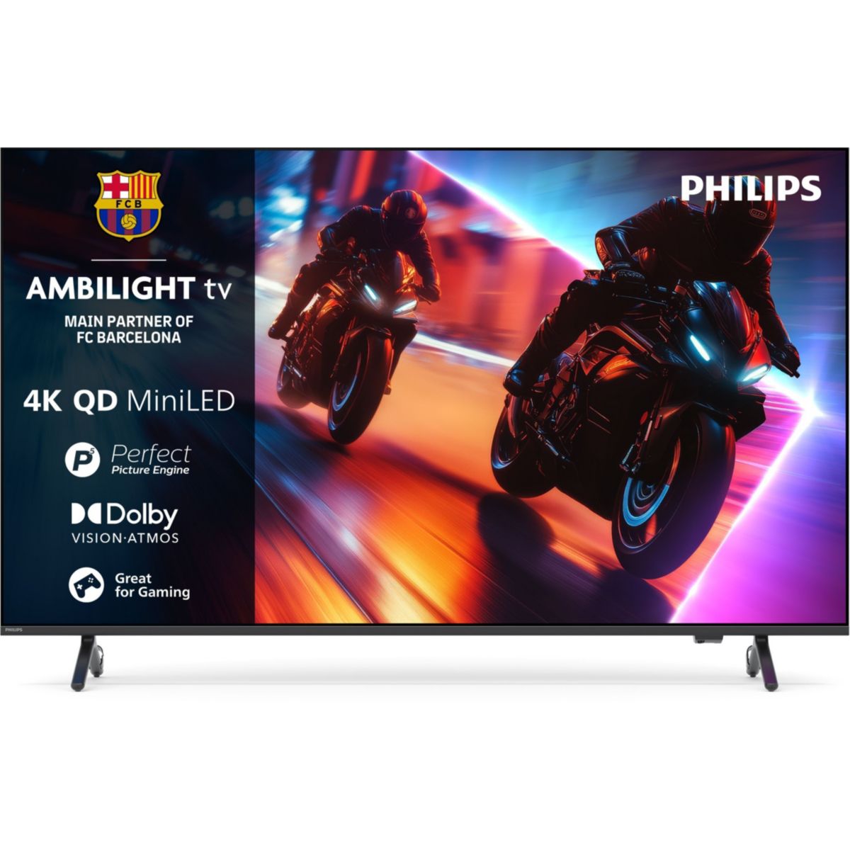 TV Mini LED 85MLED910 Ambilight 2025 (215cm) couleur unique, PHILIPS