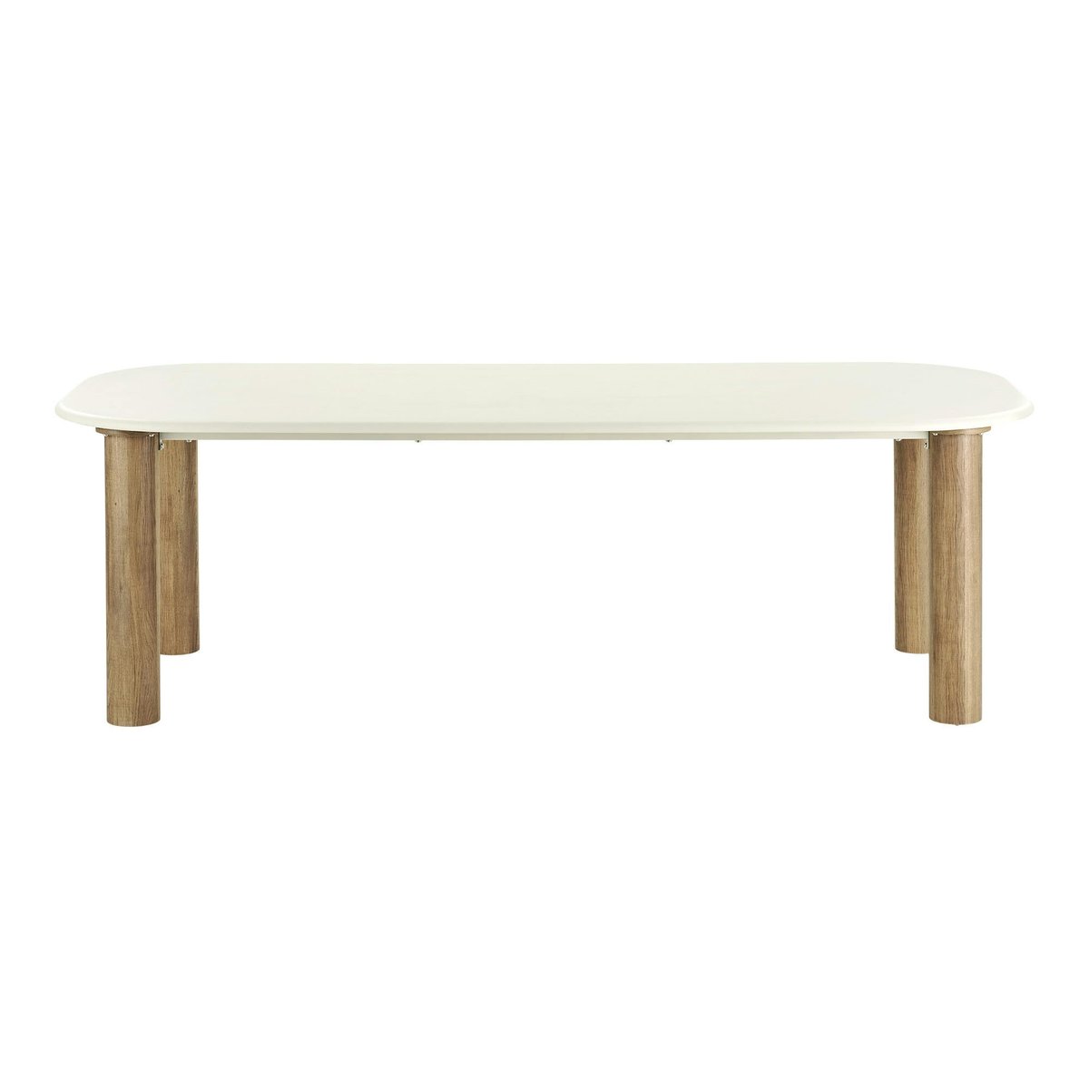 Table à manger aspect ciment clair 240 cm KNOX beige, PIER IMPORT