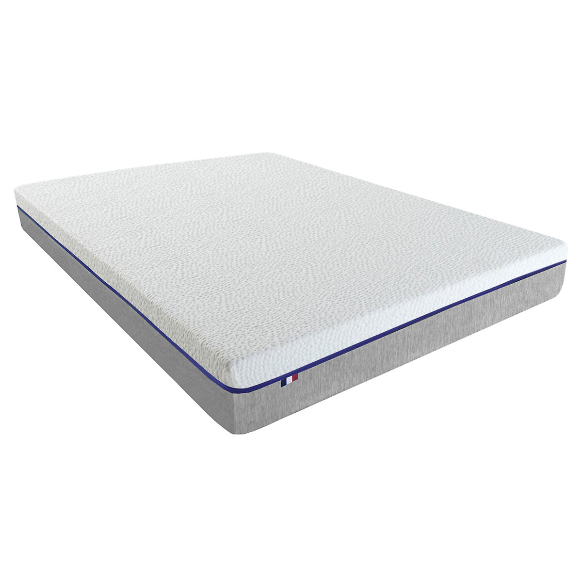 Matelas roulé mousse HD 30kg/m3, soutien ferme, accueil équilibré blanc/gris, LA REDOUTE INTERIEURS