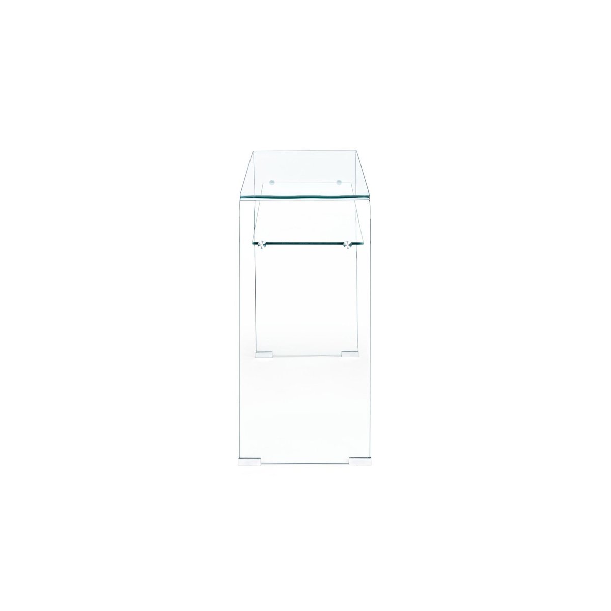 Console d'entrée design en verre à double plateau L110 - IDORA transparent, HELLIN, DEPUIS 1862