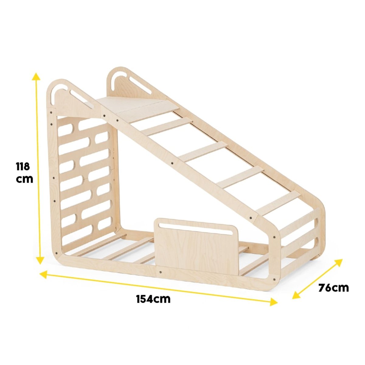 MAMATOYZ - Lit au sol enfant 70 x 140 cm en bois Sleepy Mini avec accessoires beige, MAMATOYS