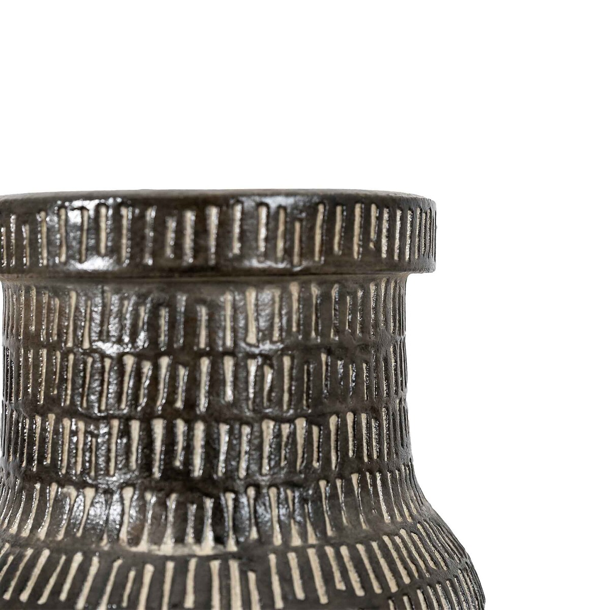 36cm Tall Textured Vase black, ÉDITÉ