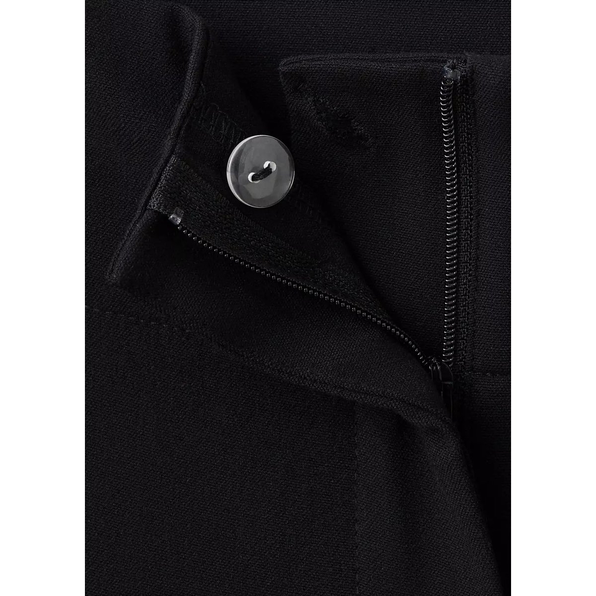 Pantalon droit avec ceinture noir, MANGO TEEN