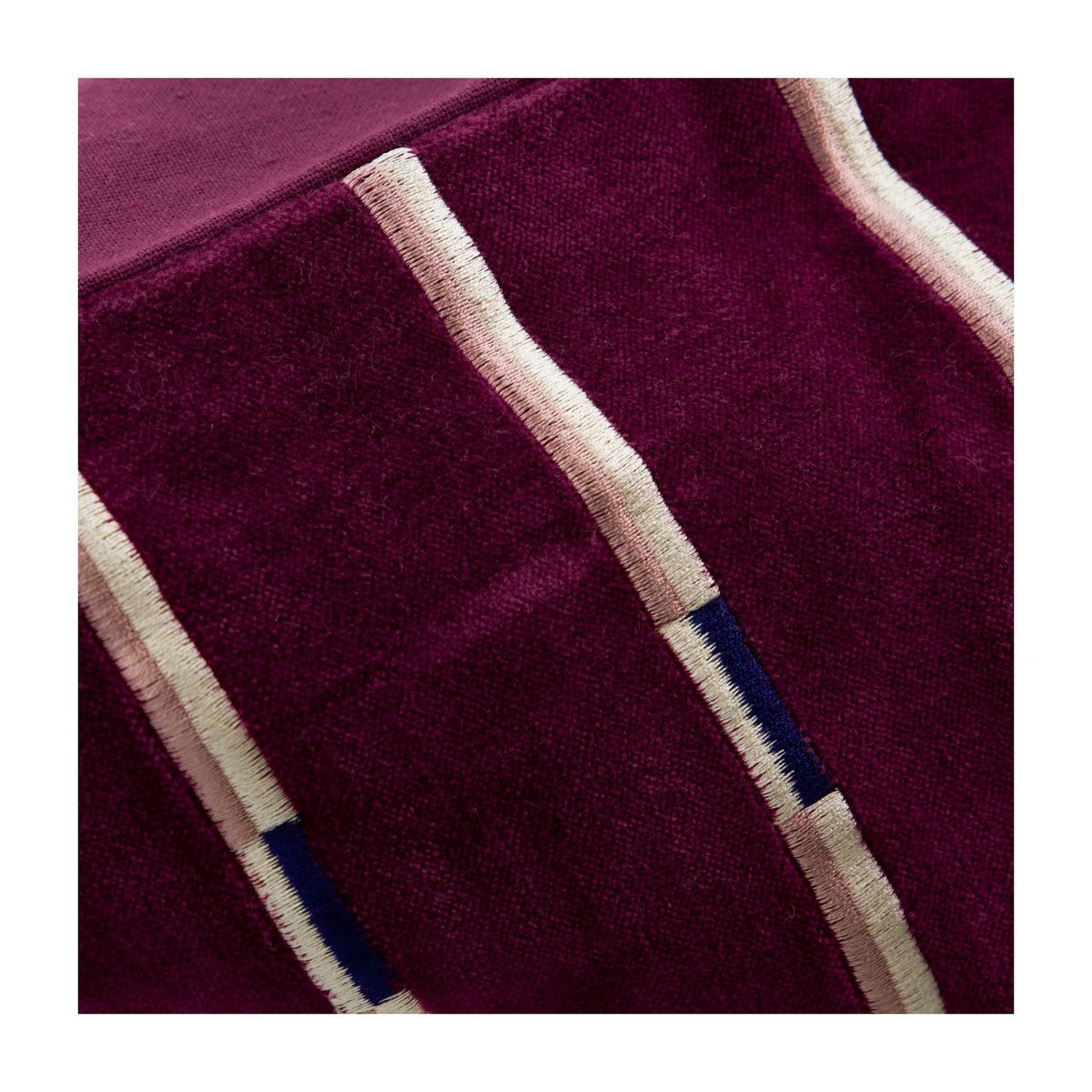 Housse de coussin Nalo bordeaux, bleu, HOUSE DOCTOR