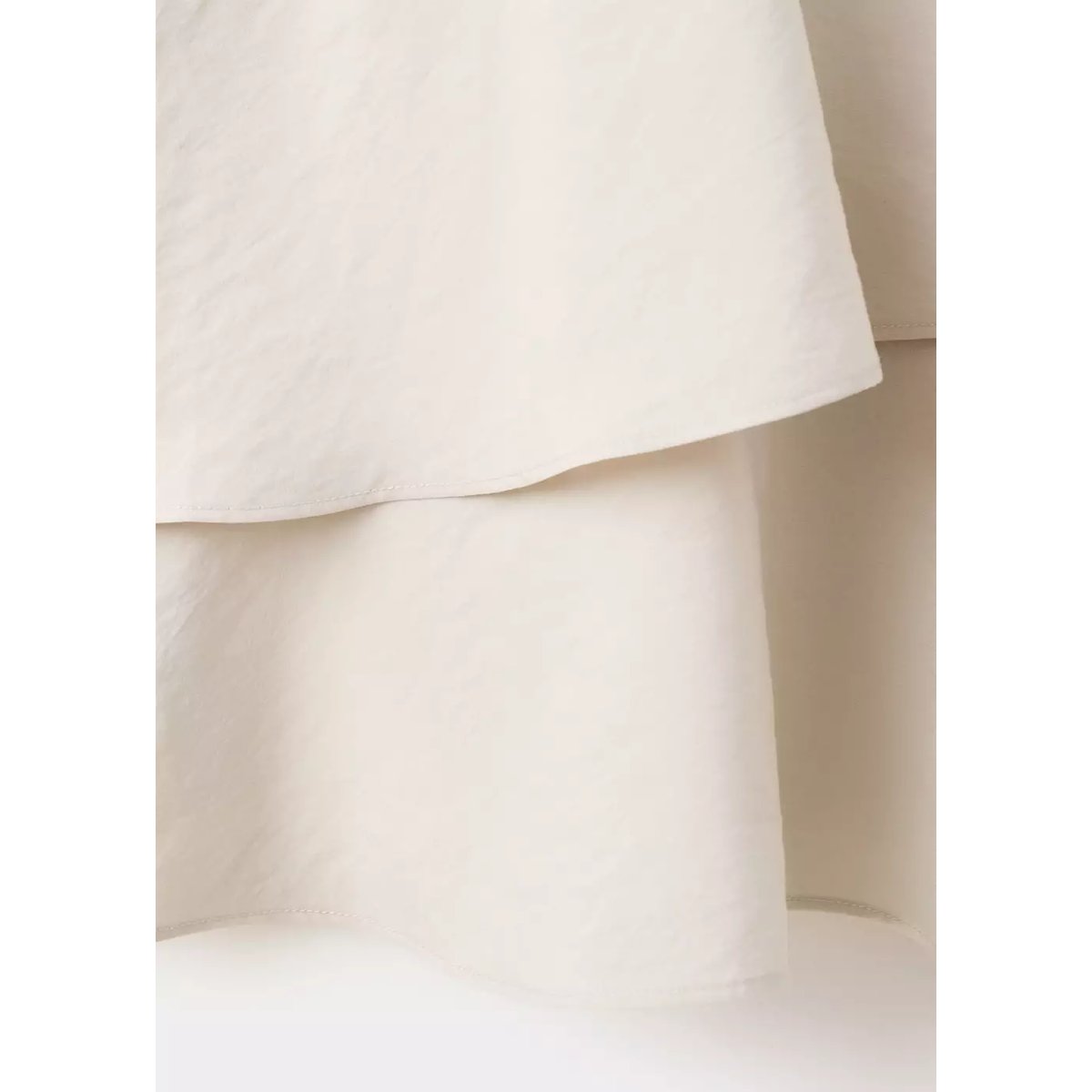 Robe en modal à volants écru, MANGO