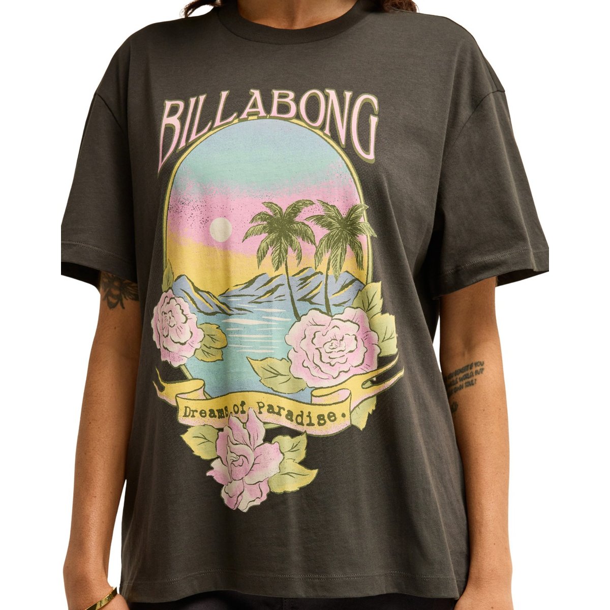 T shirt manches courtes DREAMY MEMORIES noir off black, BILLABONG
