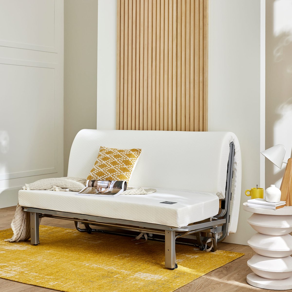 Matelas mousse Aurore 300 BZ blanc, SOMEO