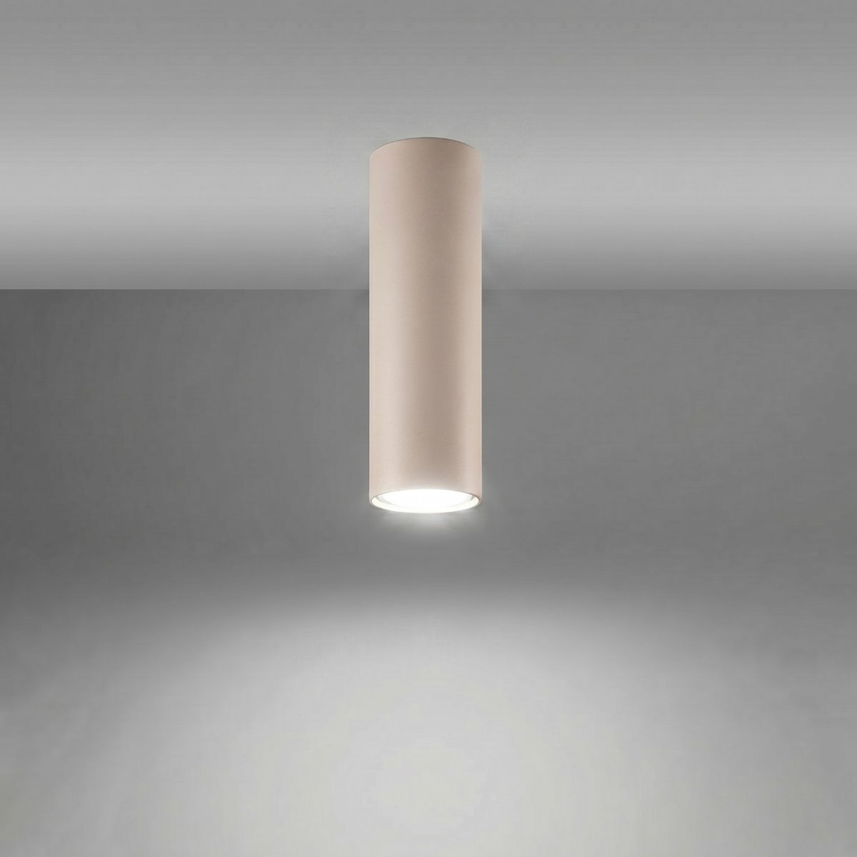 Plafonnier Acier Taupe GU10 1 Lagos taupe, EDEN