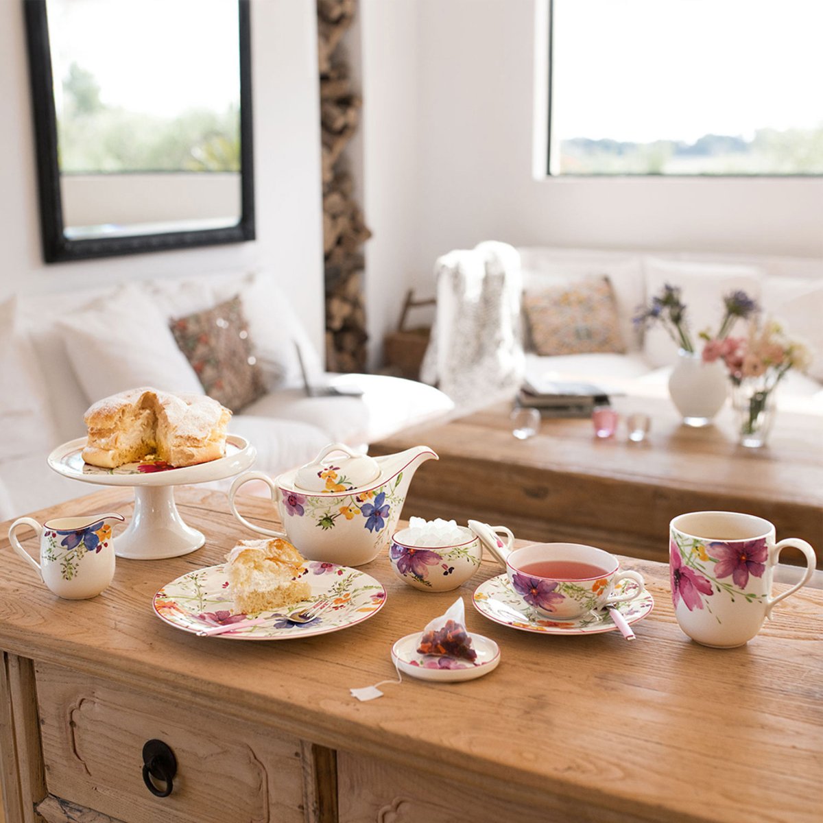 Soucoupe Tasse À Thé MARIEFLEUR multicolore, VILLEROY & BOCH