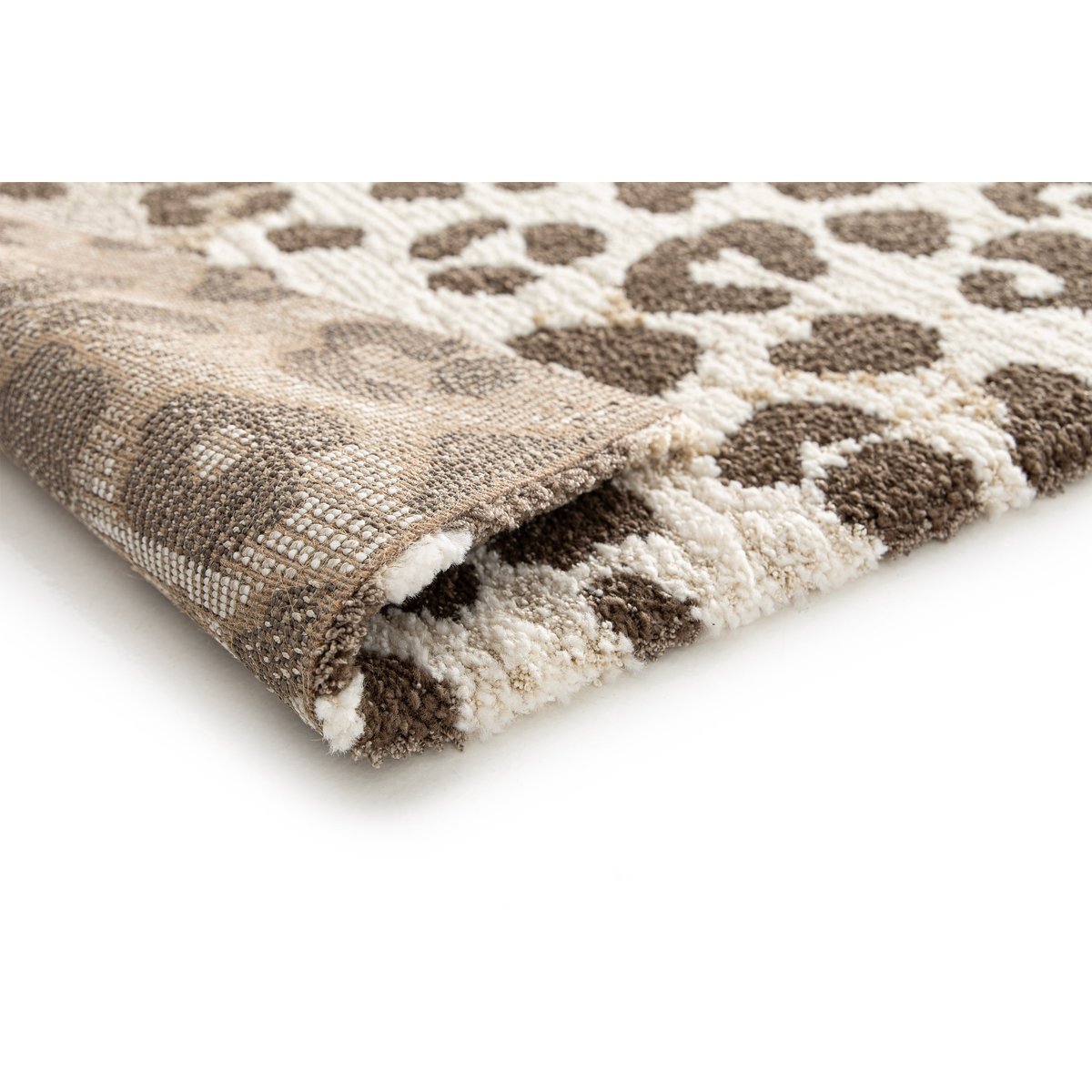 Tapis doux au design léopard KAROO beige sable, AFK LIVING