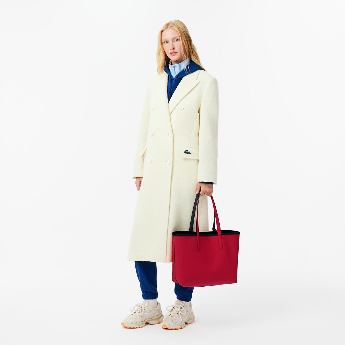 Anna Reversible Tote Bag blue/pink, LACOSTE