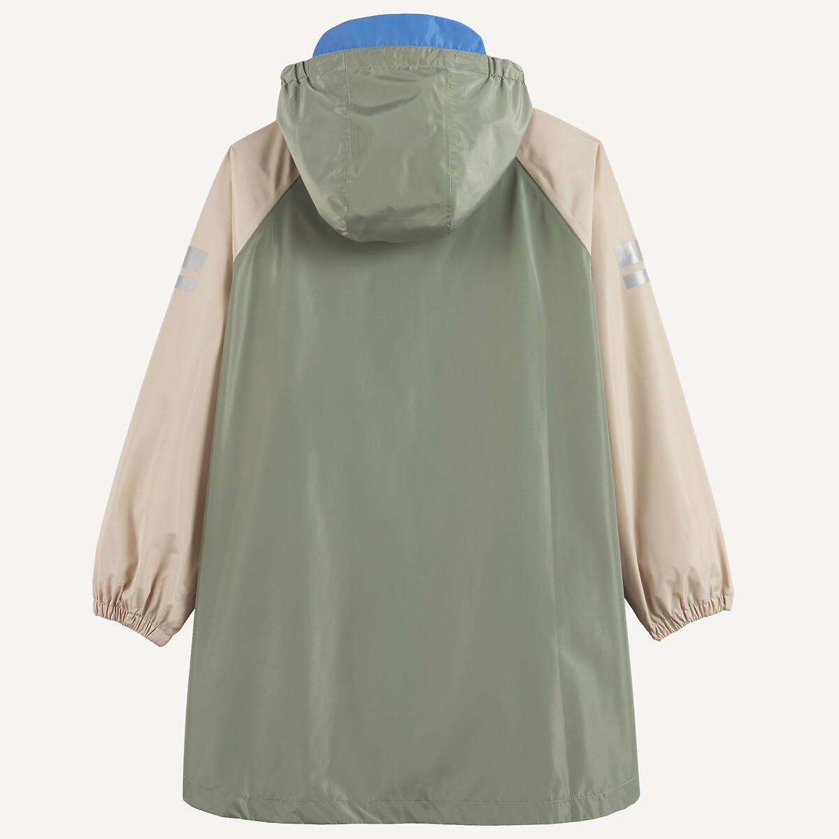 Cape de pluie à capuche beige/vert kaki, LA REDOUTE COLLECTIONS