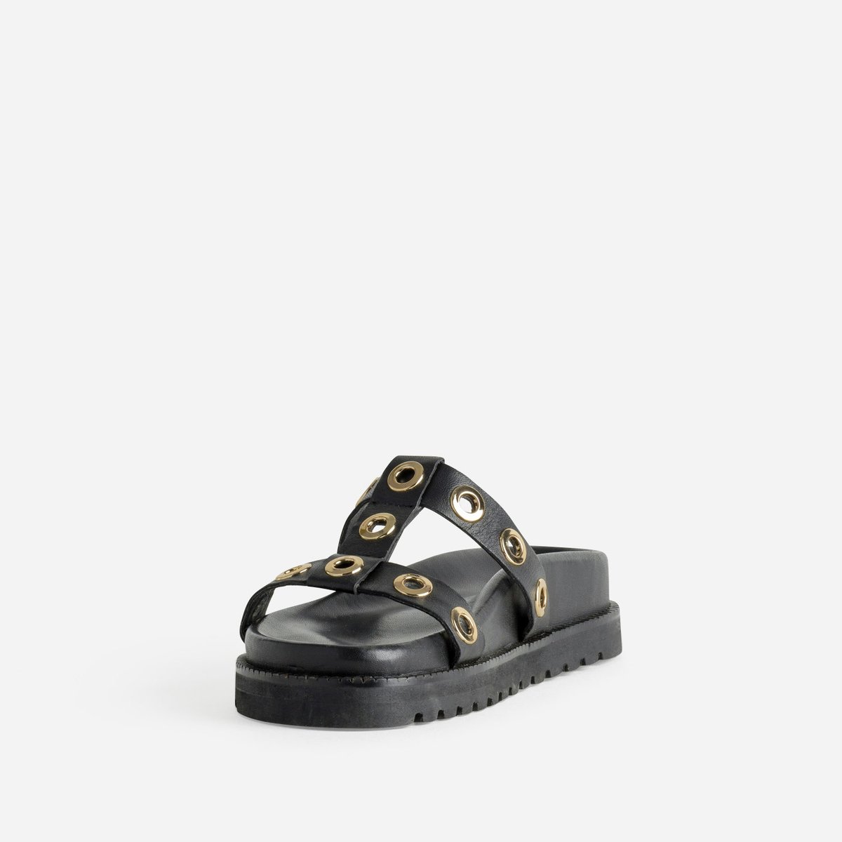 Mule en cuir MARIZA noir, TEXTO