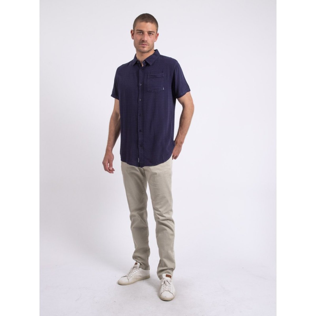 Chemise Manches Courtes Dolimix bleu marine, RITCHIE