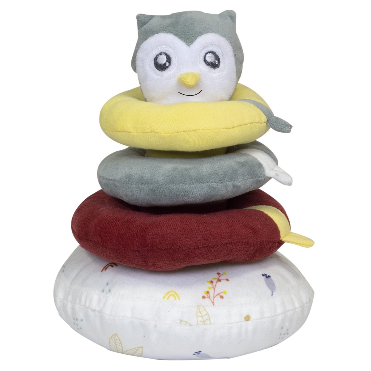 Pyramide à empiler bébé - Violette la chouette multicolor, TROIS KILOS SEPT