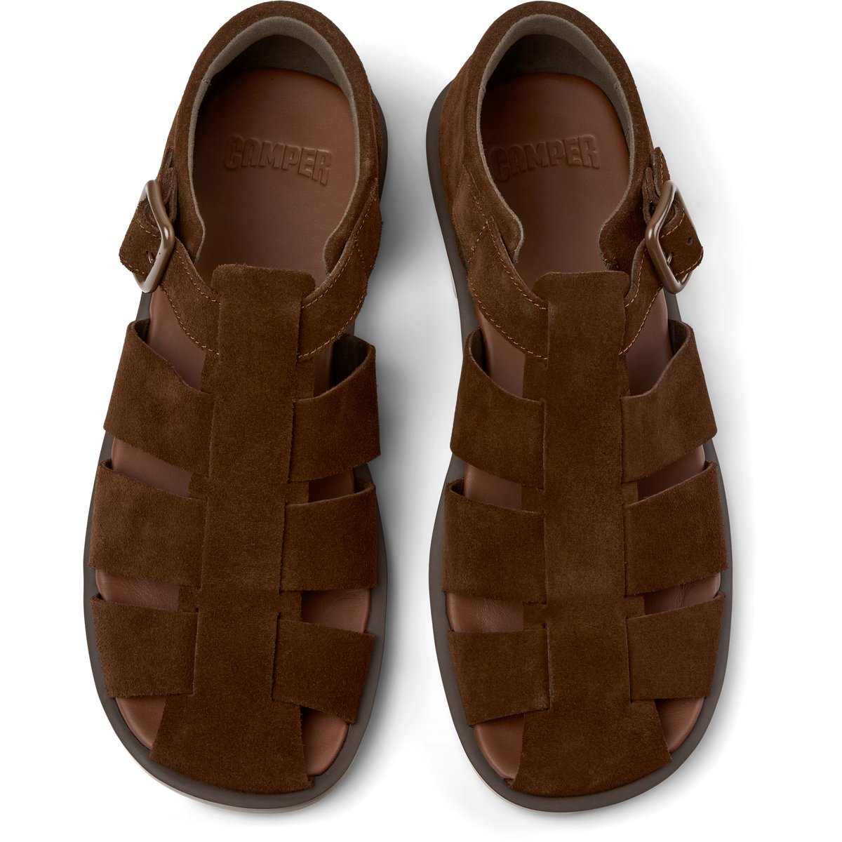 Sandales Cuir DON marron moyen 1, CAMPER