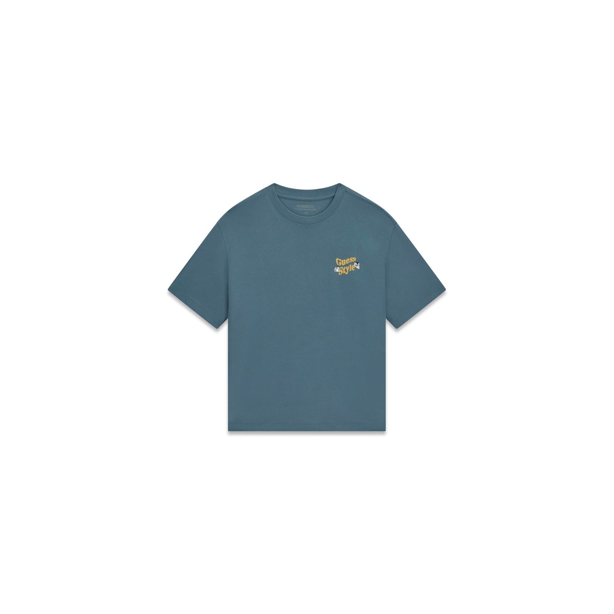 T-Shirt Avec Logo Imprimé bleu, GUESS