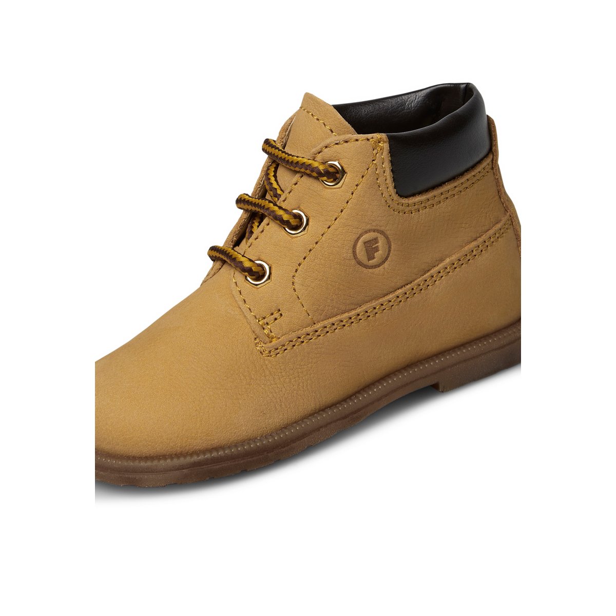 Bottines en cuir et suède STAMBECCO jaune ocre, FALCOTTO
