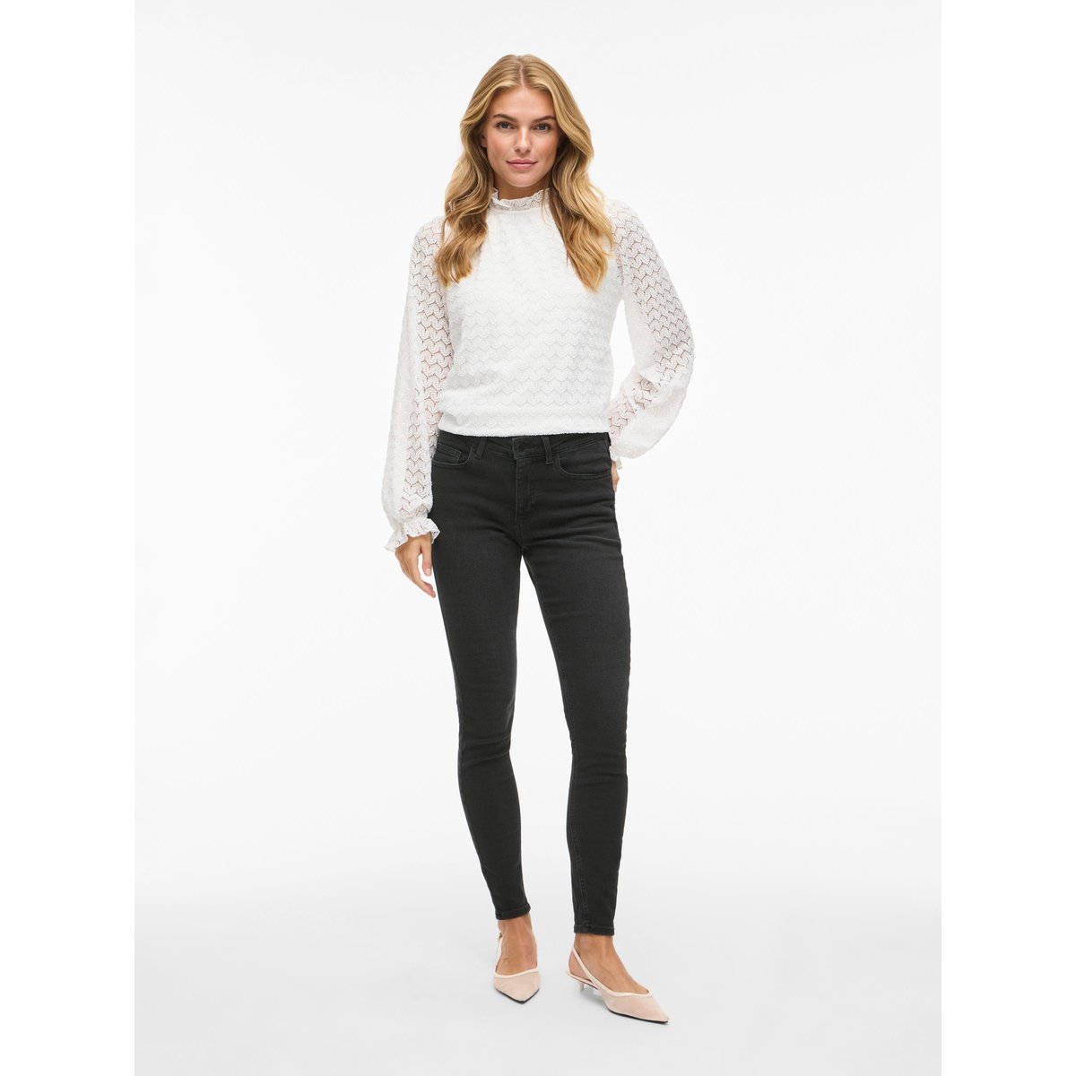 Jean Skinny black denim, VILA