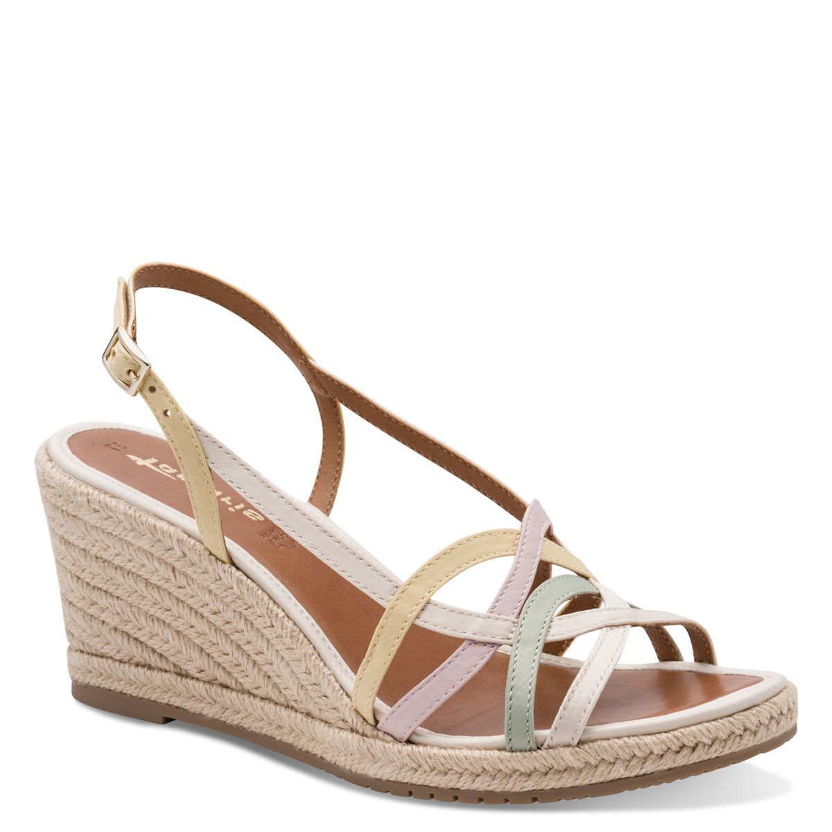 Sandale à talon en boucle blanc, TAMARIS
