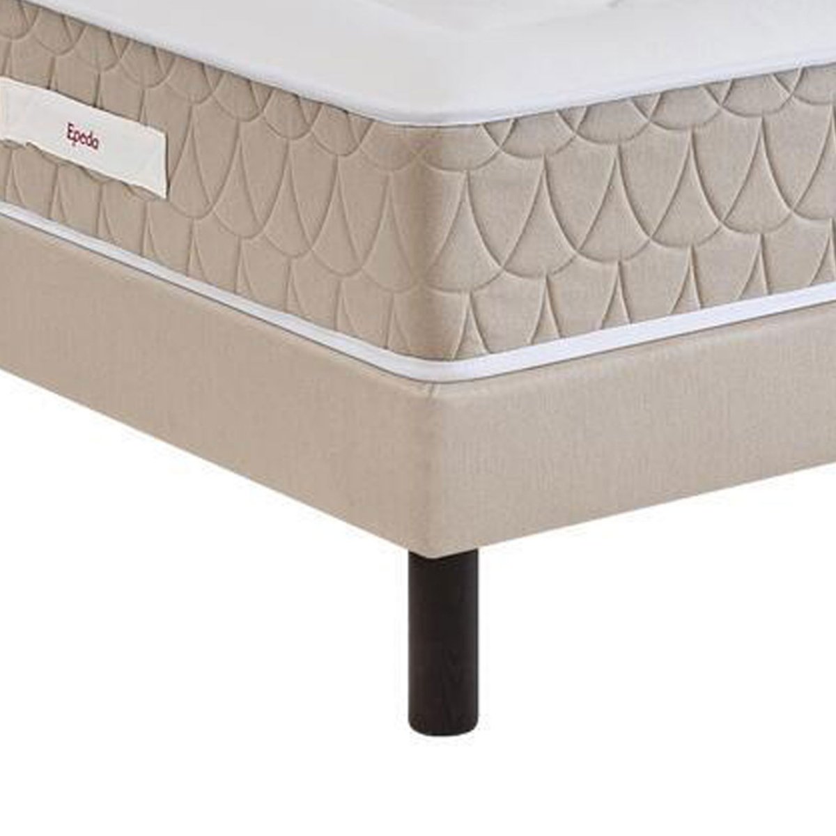 Matelas à ressorts et latex, accueil équilibré- CLEMAE 2 blanc, EPEDA