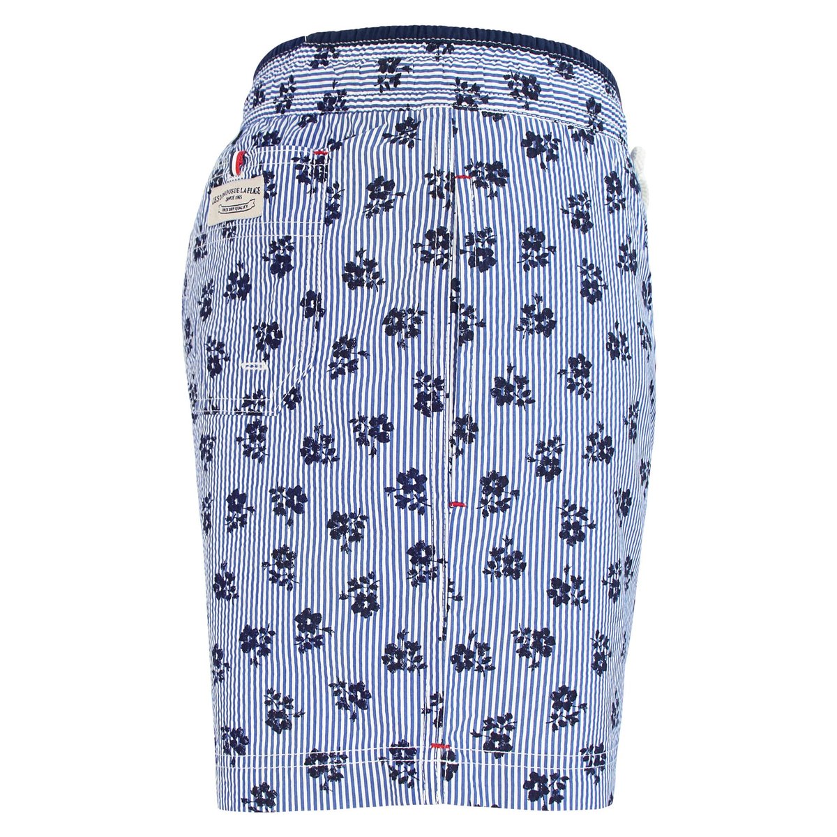 Short de bain NEWJIM 703 Estamp bleu, LES LOULOUS DE LA PLAGE