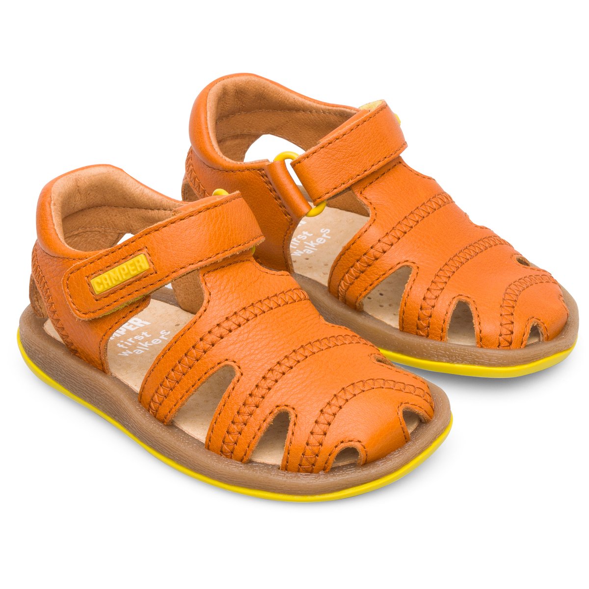 Sandales Cuir Bicho orange, CAMPER