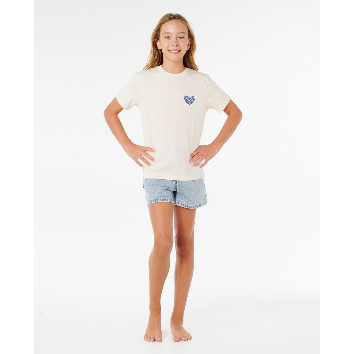 T-shirt Network Heart fille lily, RIP CURL