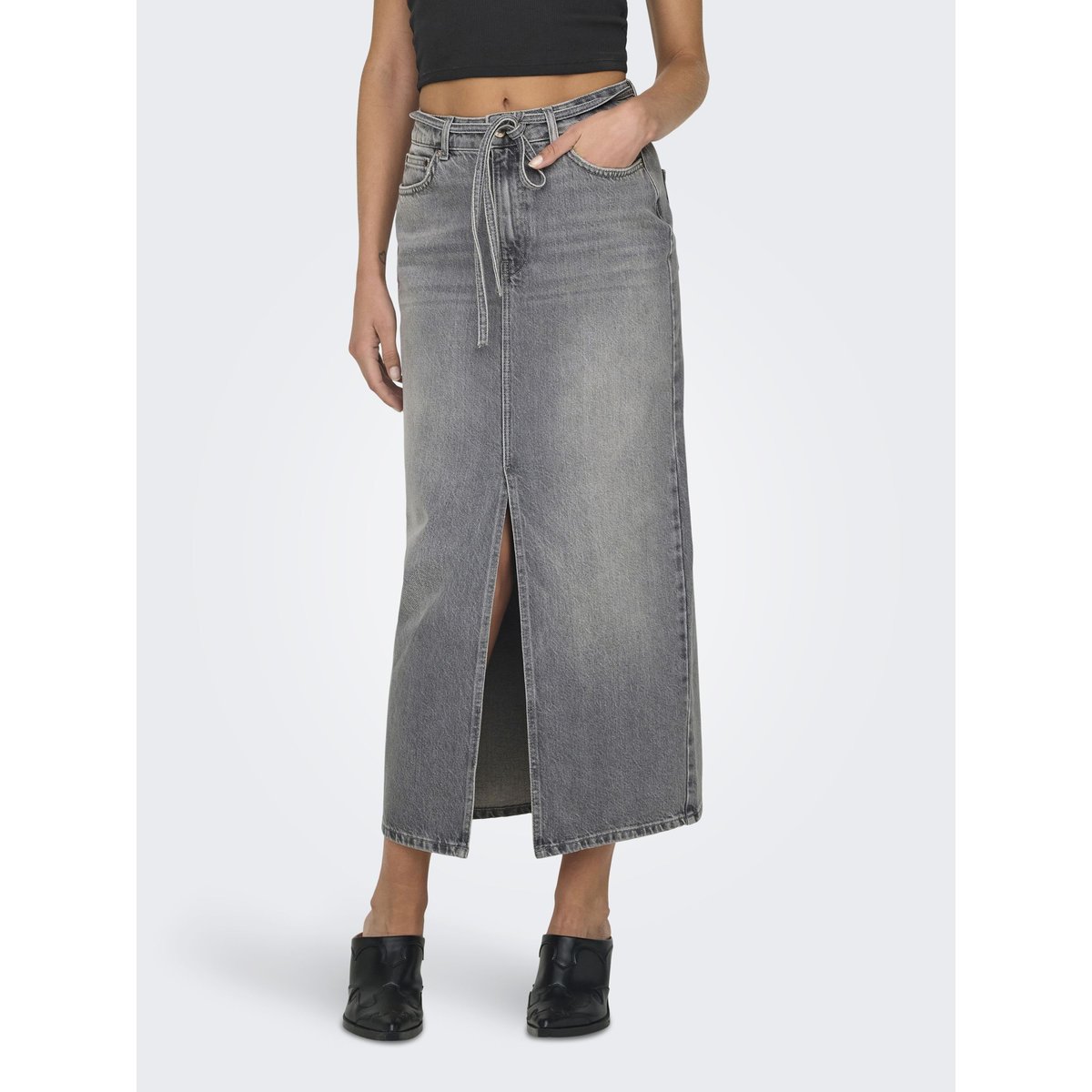 Jupe En Denim medium grey denim, ONLY