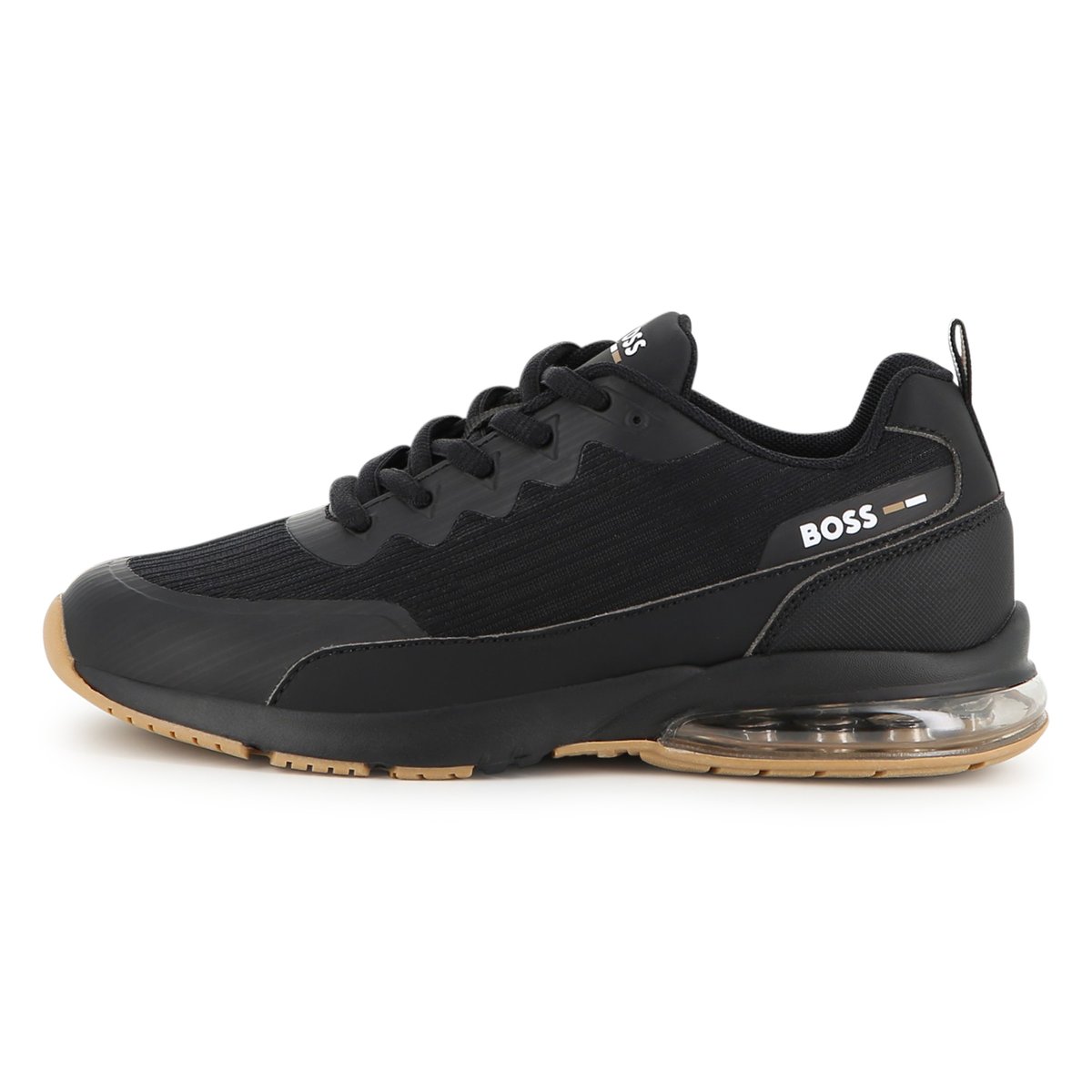 Baskets basses à lacets black, BOSS KIDSWEAR
