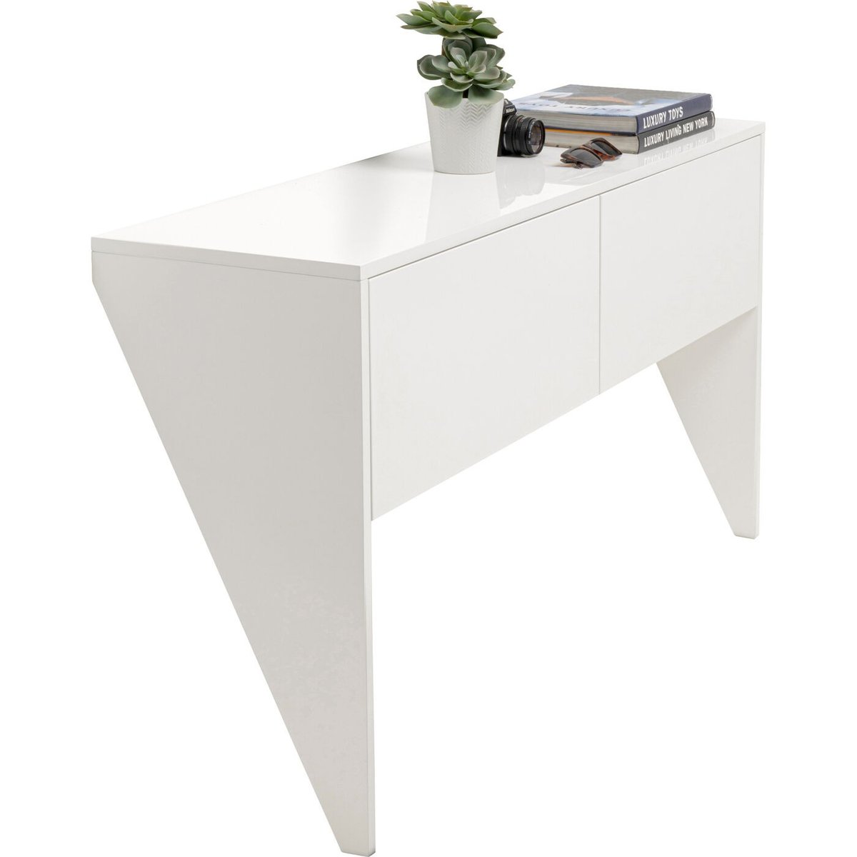 Console 140cm, HIGH HEEL blanc, KARE DESIGN