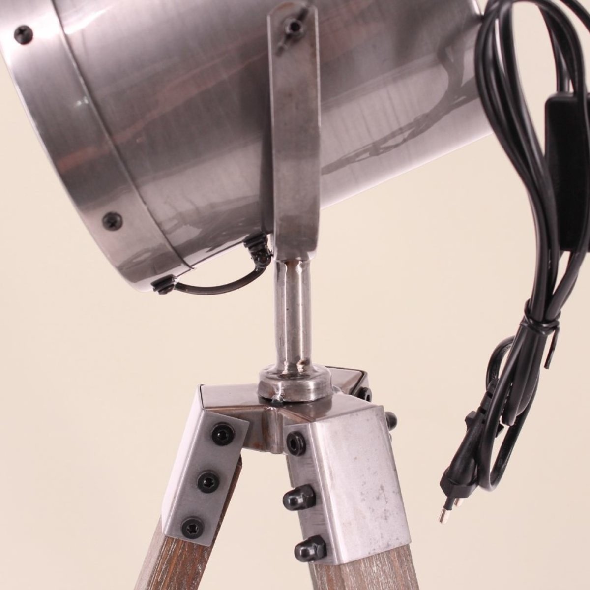 Lampe à poser projecteur 60x26x26cm gris, ORNAMI