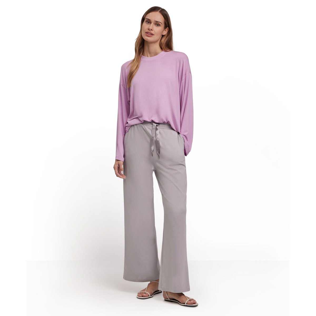 Pantalon en molleton fume (3355), FALKE