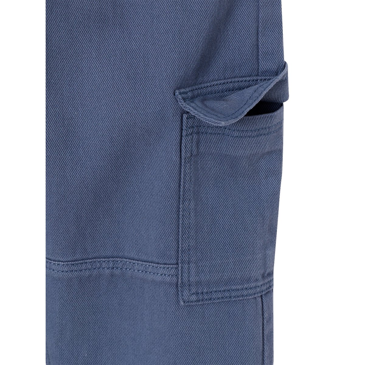 Pantalon battle bleu jean, VERTBAUDET