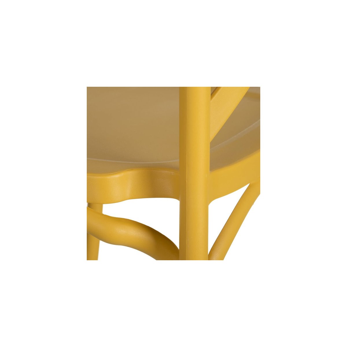 Chaise Esprit Bistrot en Polypropylène Jaune jaune, WADIGA