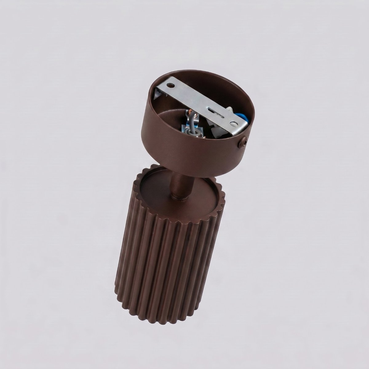 Plafonnier Aluminium Brun GU10 1 Karbon brun, EDEN