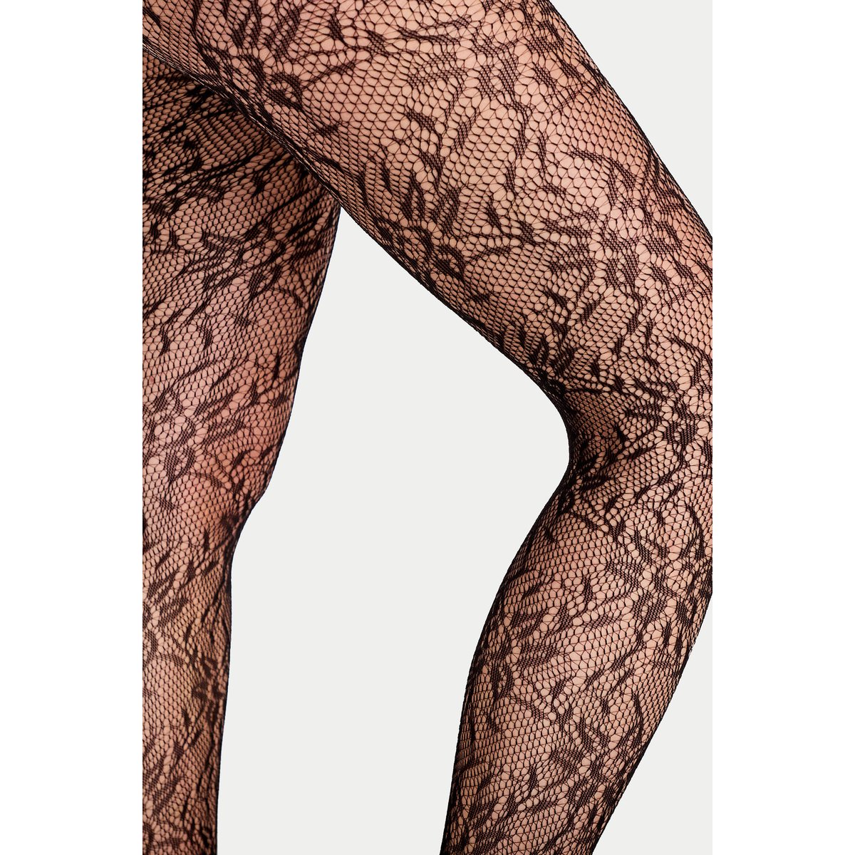 Collants aspect dentelle noir, CACHE CACHE