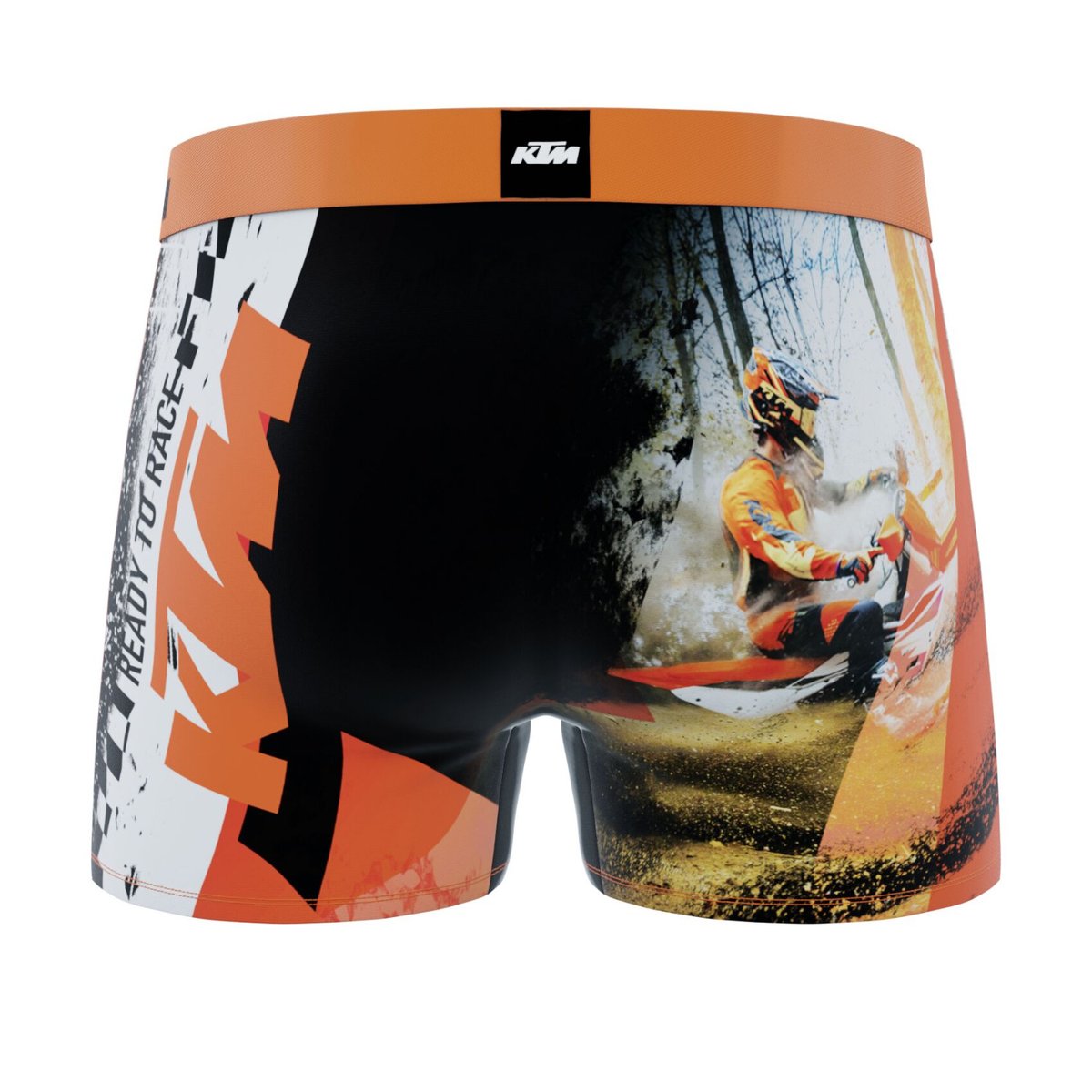 Lot De 3 Boxers Ktm orange/noir/blanc, FREEGUN