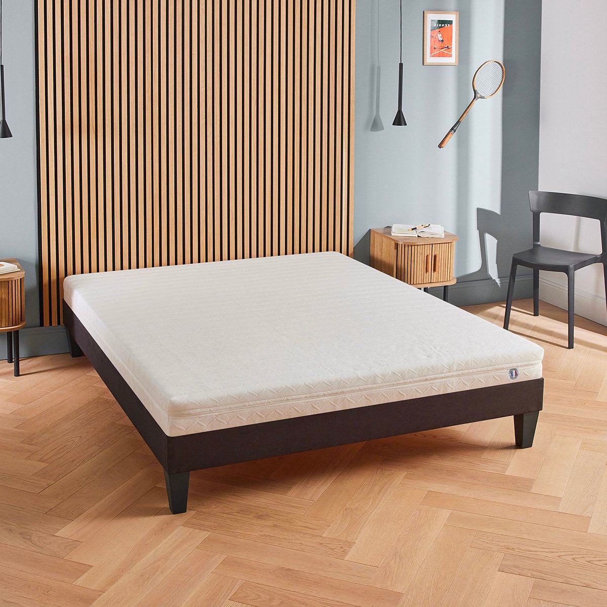 Matelas Mousse Egio 160x200 cm Accueil Latex Like blanc, OLYMPE LITERIE