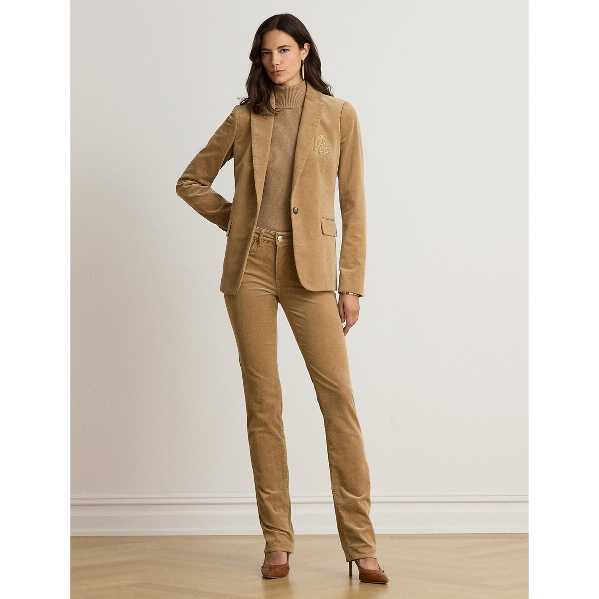 Veste blazer en velours côtelé, ANFISA camel, LAUREN RALPH LAUREN
