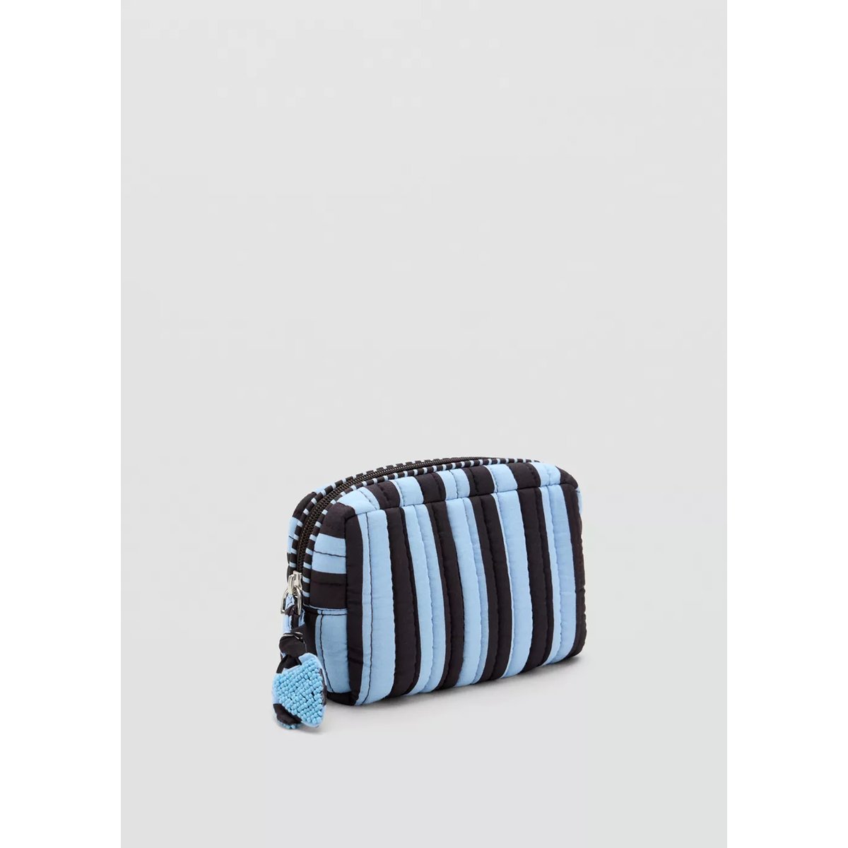 Trousse de maquillage coton rayures bleu, MANGO TEEN