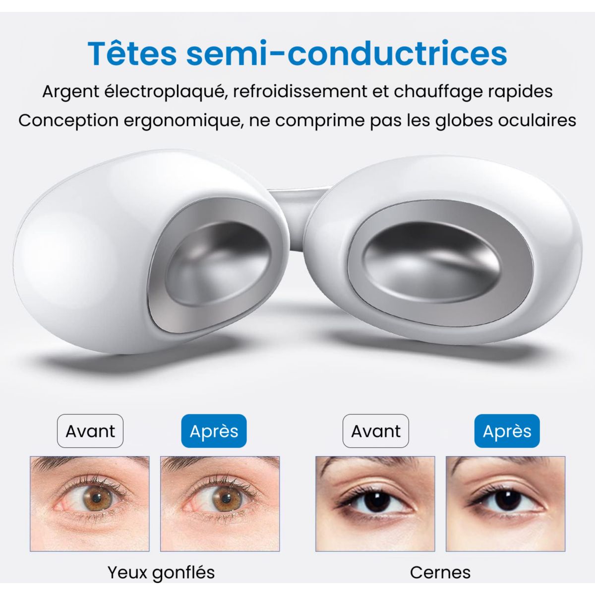 Masseur visage Eyespa Pods G009 PEU-R-G009-WH couleur unique, RENPHO