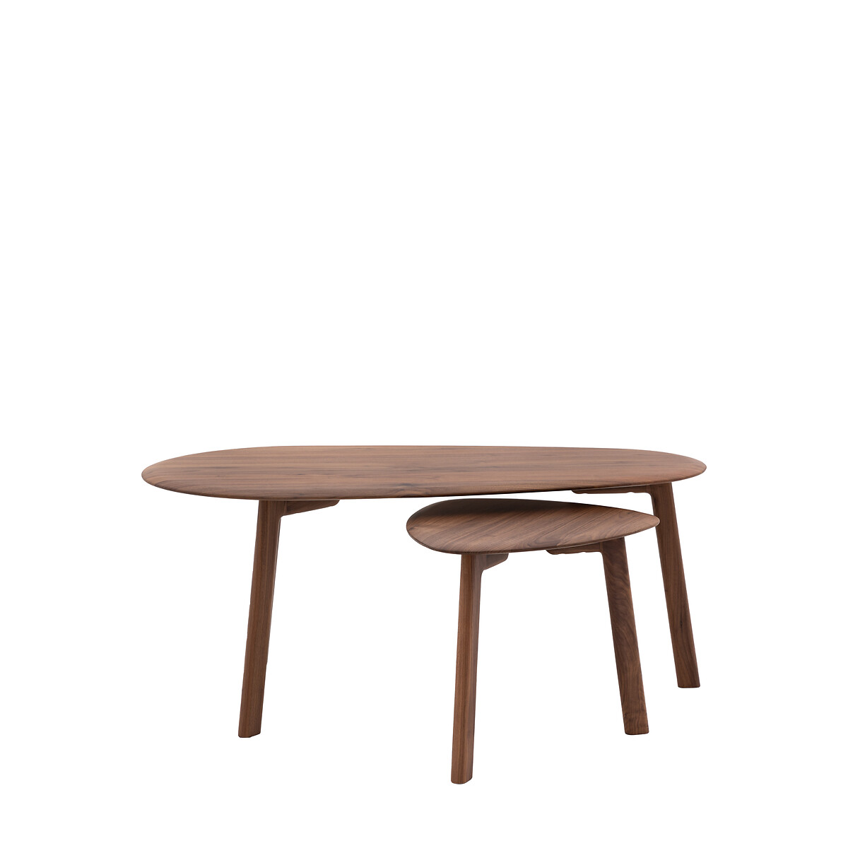 Murwara Walnut Organic Shape Coffee Table Nest walnut, ÉDITÉ
