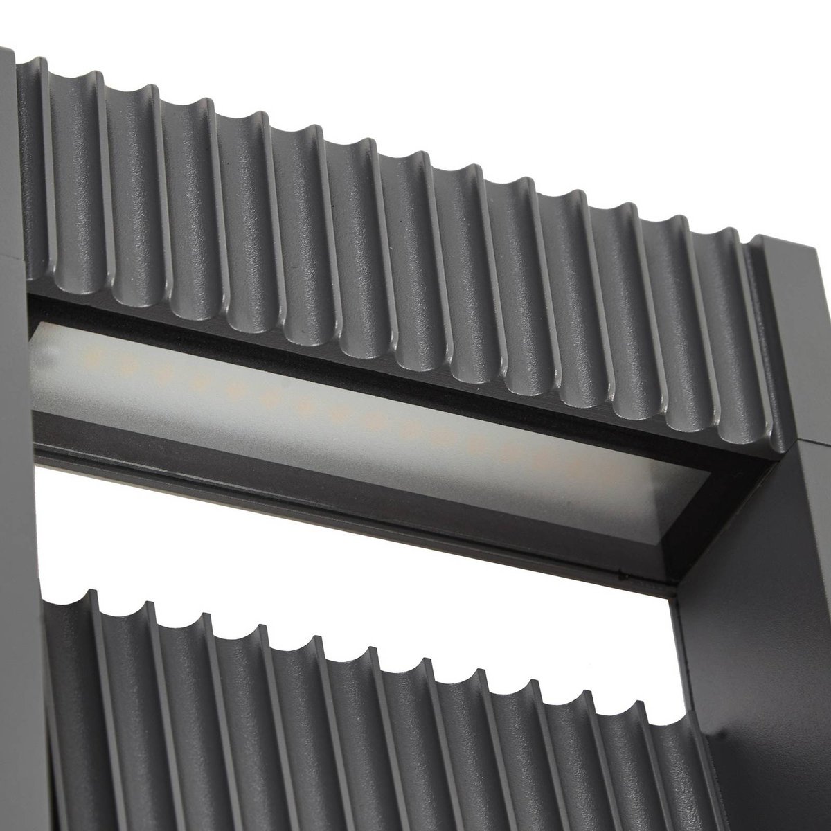 Luminaire extérieur en aluminium moderneLED anthracite, LUCANDE