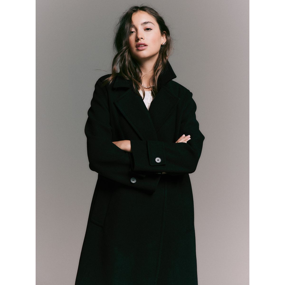 Manteau long noir, NEXT