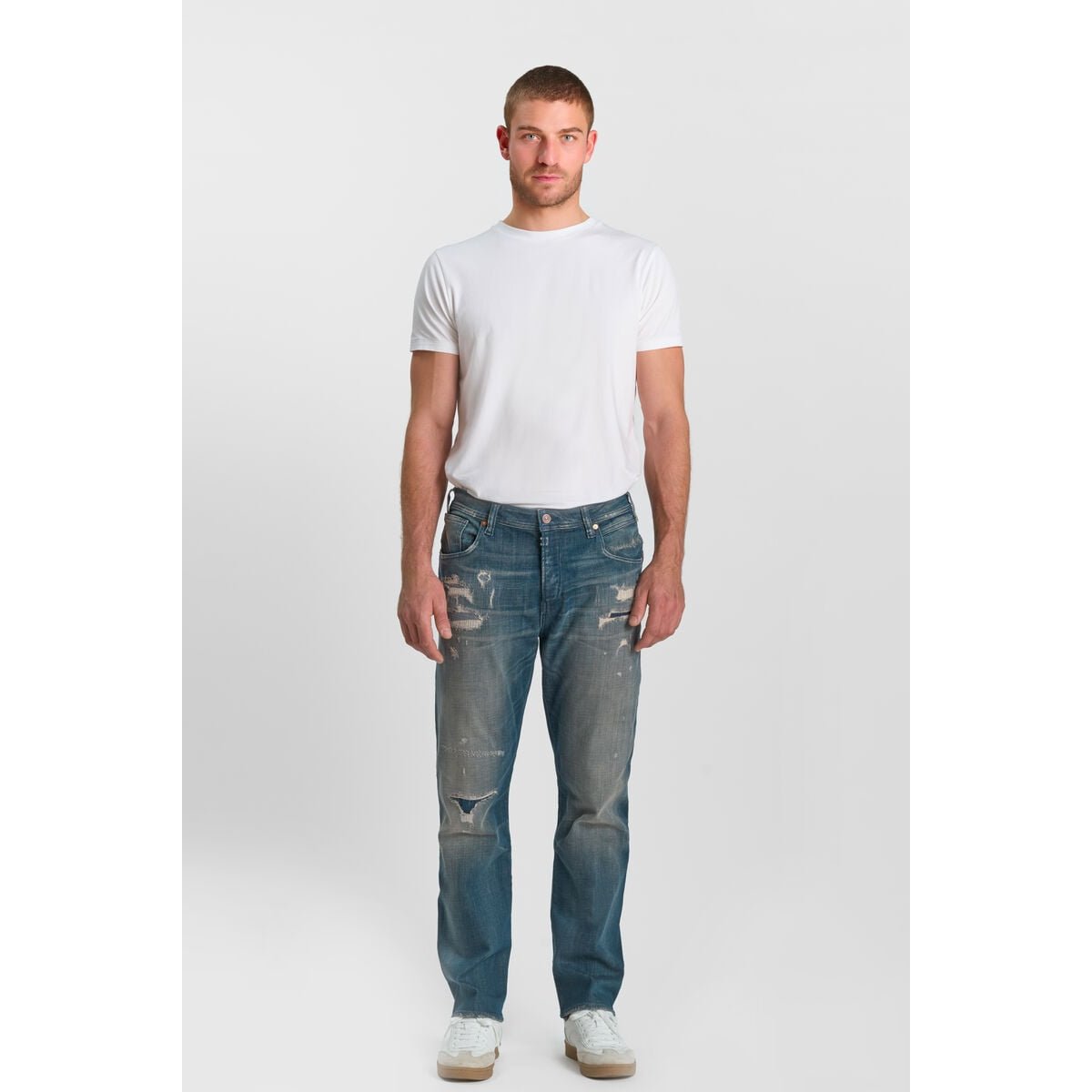 Jeans loose, large 800/60 loose , longueur 34 blue, LE TEMPS DES CERISES
