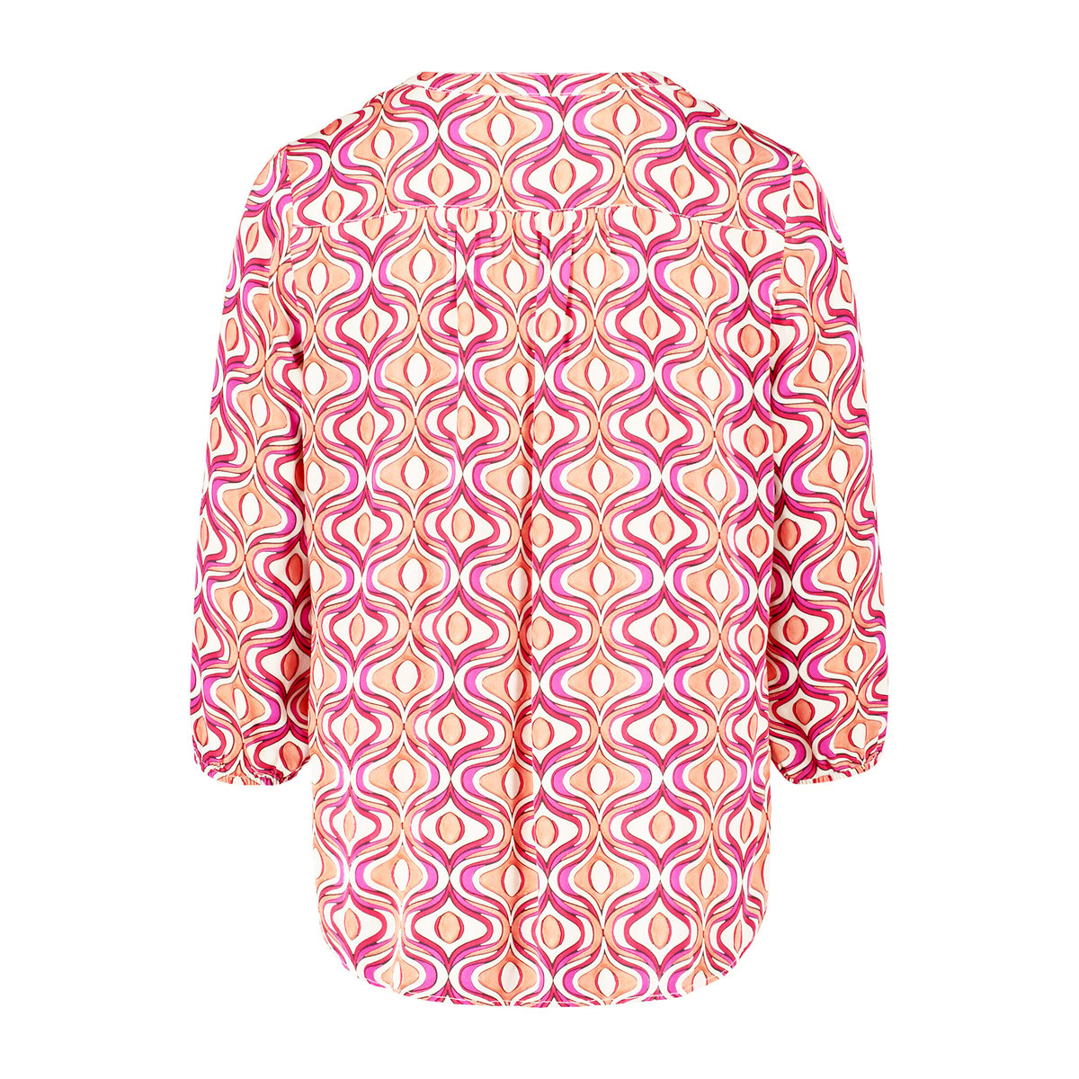 T-shirt façon blouse à motifs pink/apricot, CARTOON