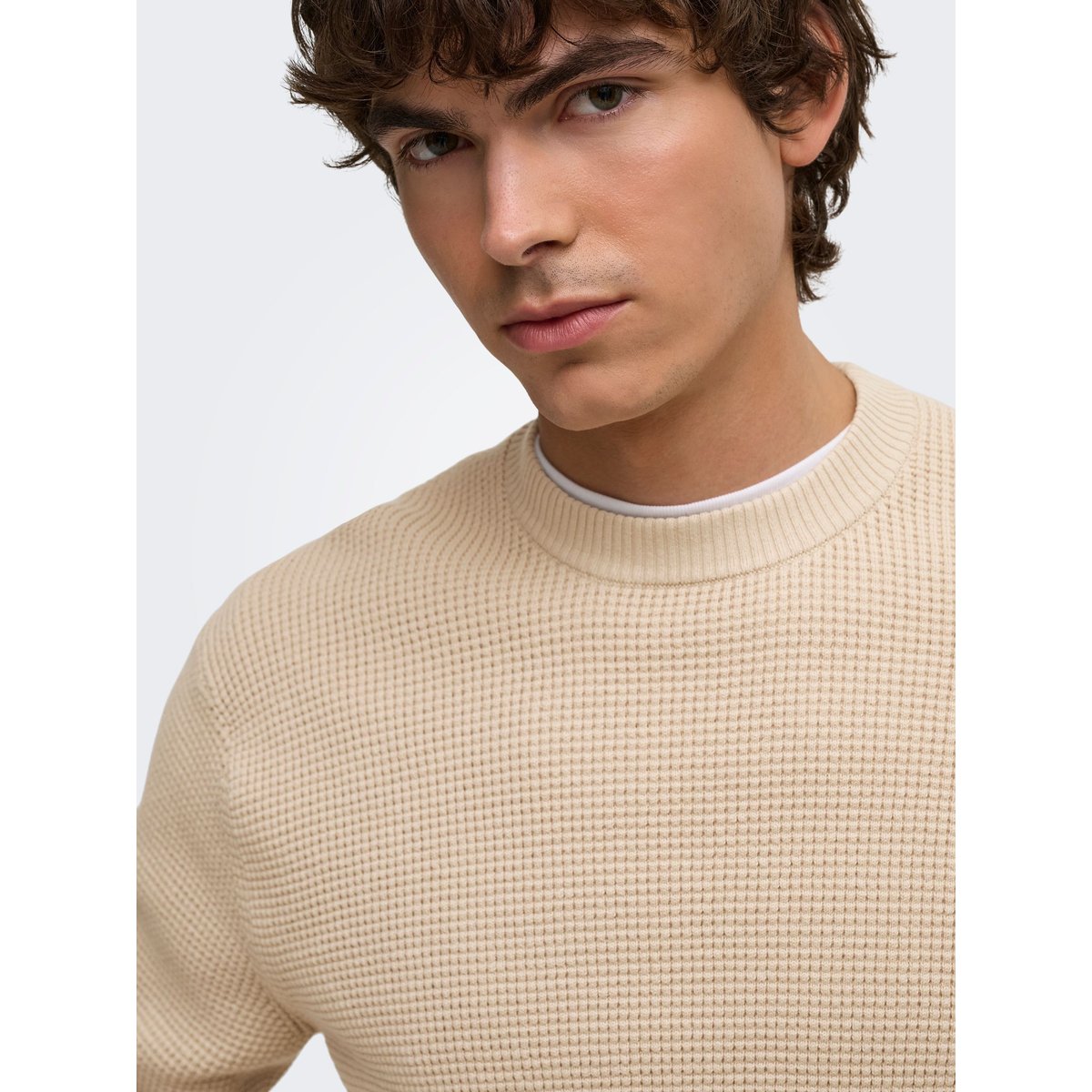 Top grise - silver lining 1, ONLY & SONS