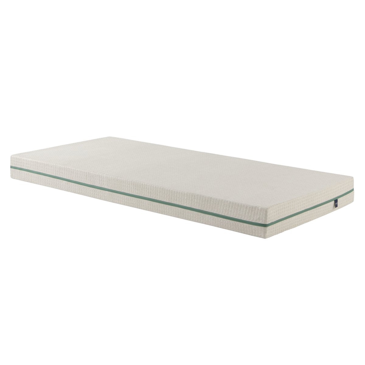 Ensemble matelas naturel latex naturel, sommier et pieds Aube 200 ecru, SOMEO