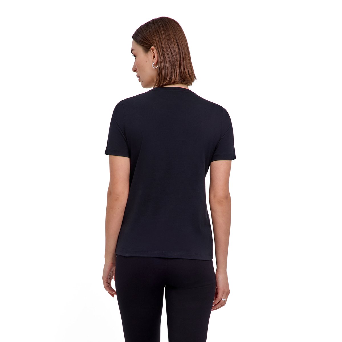 T-Shirt Essential Cotton noir, FALKE